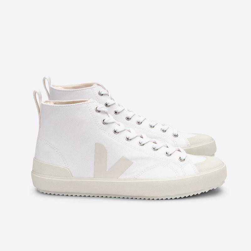 Zapatillas Veja Mujer España - Nova Tenis Blancas Canvas ES155006